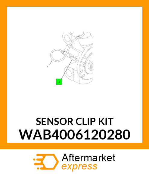 SENSOR CLIP KIT WAB4006120280