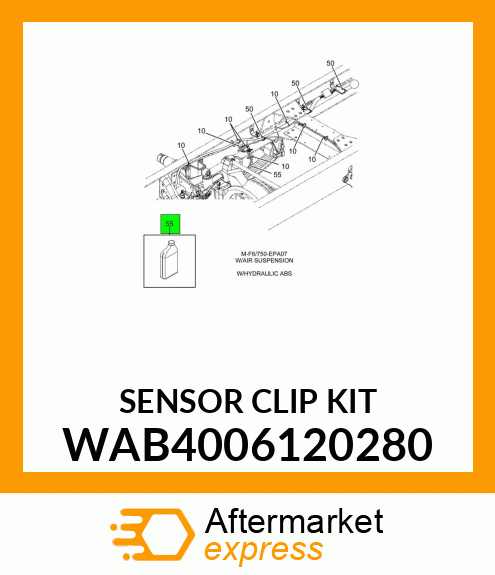 SENSOR CLIP KIT WAB4006120280