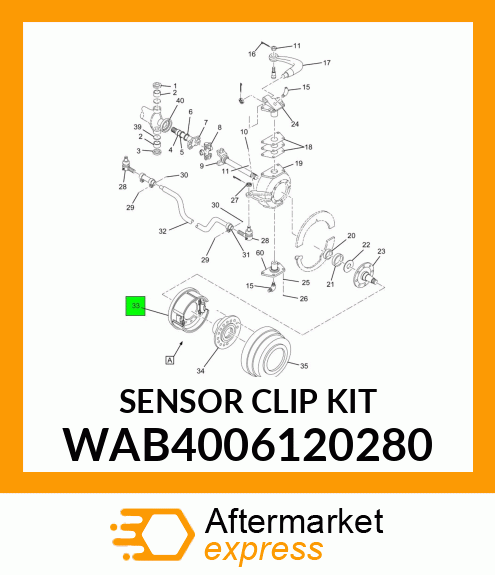 SENSOR CLIP KIT WAB4006120280