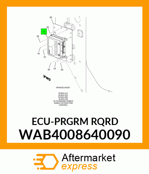 ECU-PRGRM RQRD WAB4008640090