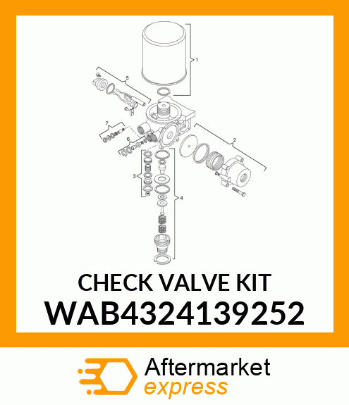 CHECK VALVE KIT WAB4324139252