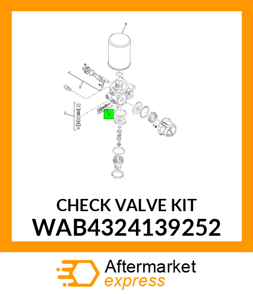 CHECK VALVE KIT WAB4324139252