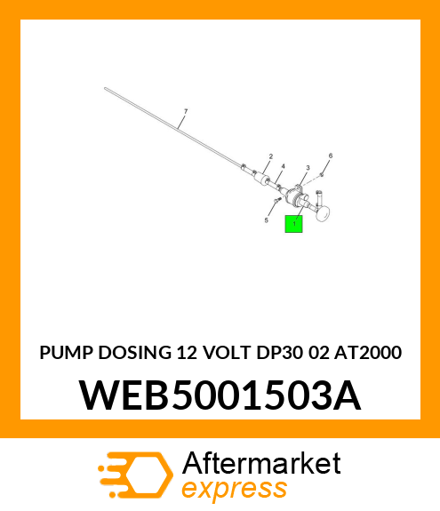 PUMP DOSING 12 VOLT DP30 02 AT2000 WEB5001503A