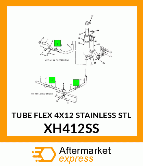 TUBE FLEX 4X12 STAINLESS STL XH412SS