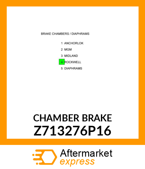 CHAMBER BRAKE Z713276P16