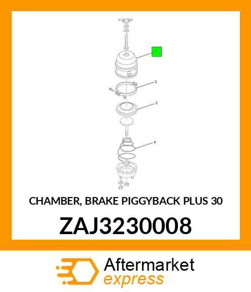 CHAMBER, BRAKE PIGGYBACK PLUS 30 ZAJ3230008