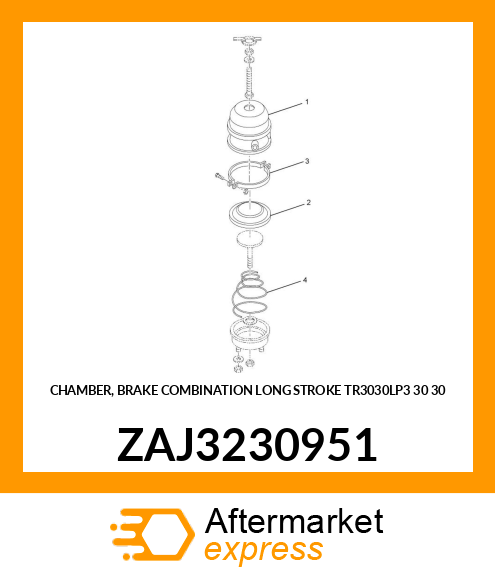 CHAMBER, BRAKE COMBINATION LONG STROKE TR3030LP3 30 30 ZAJ3230951