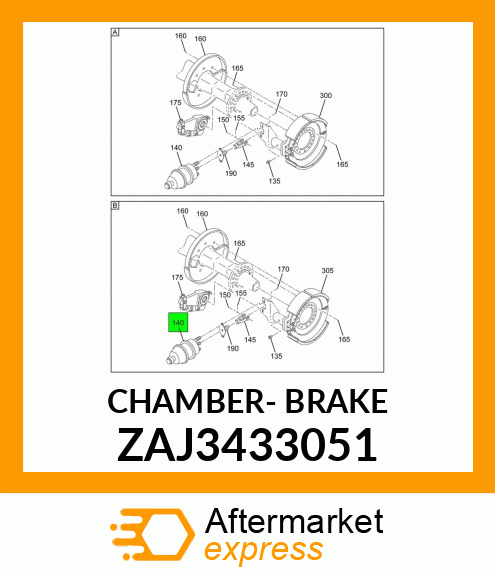 CHAMBER- BRAKE ZAJ3433051