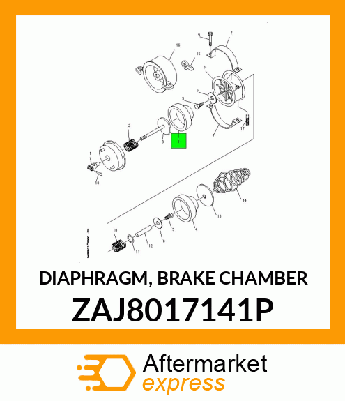 DIAPHRAGM, BRAKE CHAMBER ZAJ8017141P