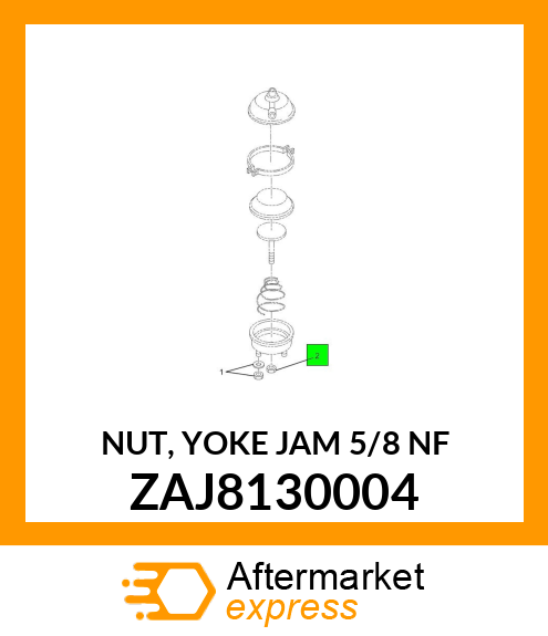 NUT, YOKE JAM 5/8" NF ZAJ8130004