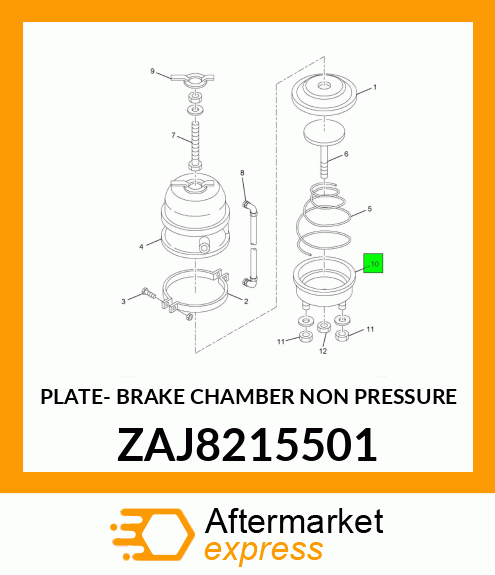 PLATE- BRAKE CHAMBER NON PRESSURE ZAJ8215501