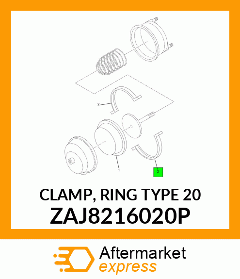 CLAMP, RING TYPE 20 ZAJ8216020P