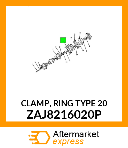 CLAMP, RING TYPE 20 ZAJ8216020P