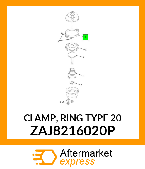 CLAMP, RING TYPE 20 ZAJ8216020P