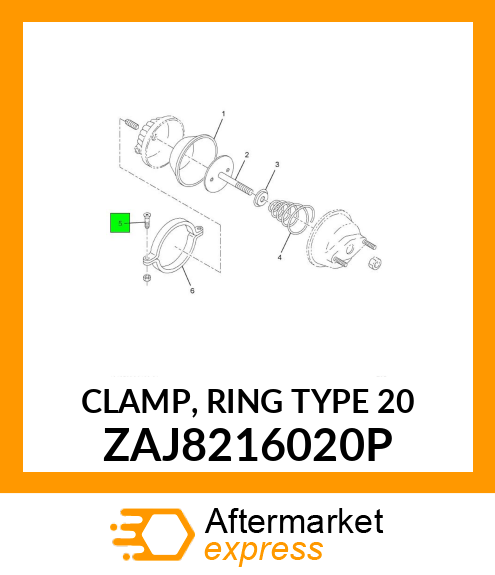 CLAMP, RING TYPE 20 ZAJ8216020P