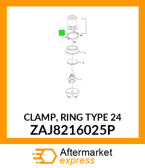 CLAMP, RING TYPE 24 ZAJ8216025P