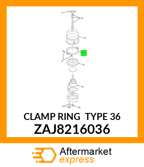 CLAMP RING TYPE 36 ZAJ8216036