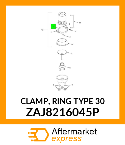 CLAMP, RING TYPE 30 ZAJ8216045P