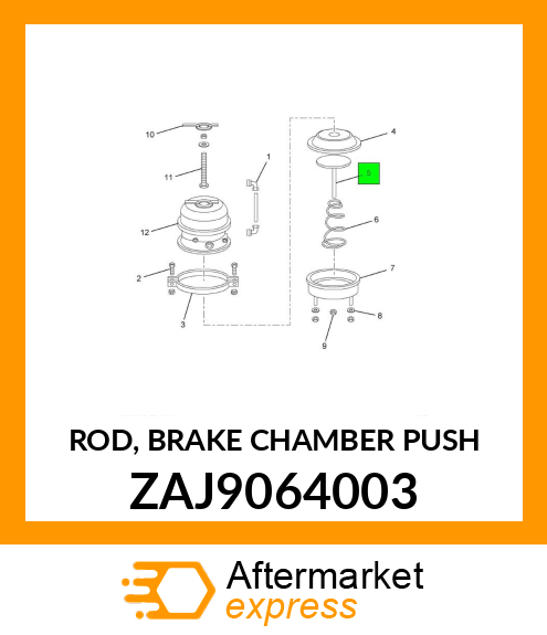 ROD, BRAKE CHAMBER PUSH ZAJ9064003