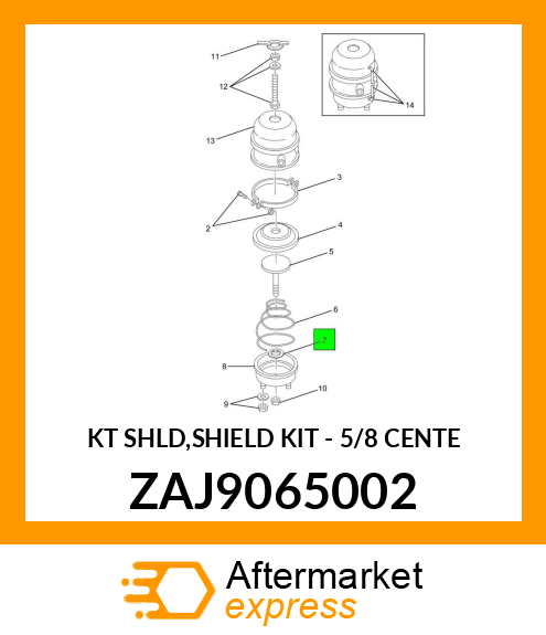 KT SHLD,SHIELD KIT - 5/8 CENTE ZAJ9065002