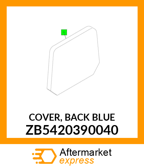 COVER, BACK BLUE ZB5420390040