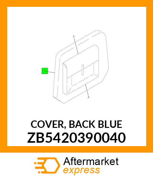 COVER, BACK BLUE ZB5420390040