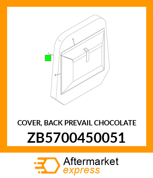 COVER, BACK PREVAIL CHOCOLATE ZB5700450051