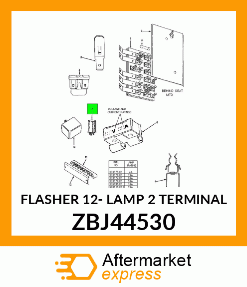 FLASHER 12- LAMP 2 TERMINAL ZBJ44530