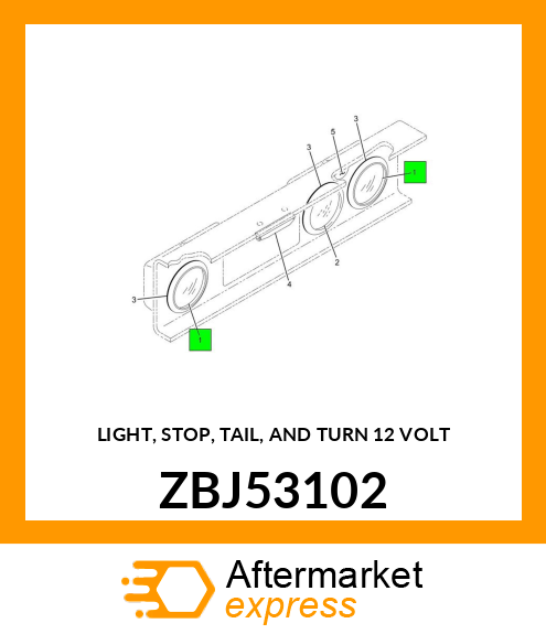 LIGHT, STOP, TAIL, AND TURN 12 VOLT ZBJ53102