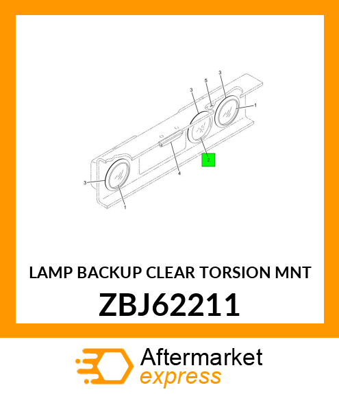 LAMP BACKUP CLEAR TORSION MNT ZBJ62211