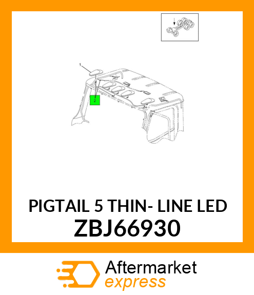 PIGTAIL 5" THIN- LINE LED ZBJ66930