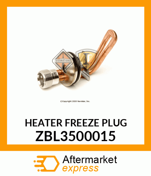 HEATER FREEZE PLUG ZBL3500015