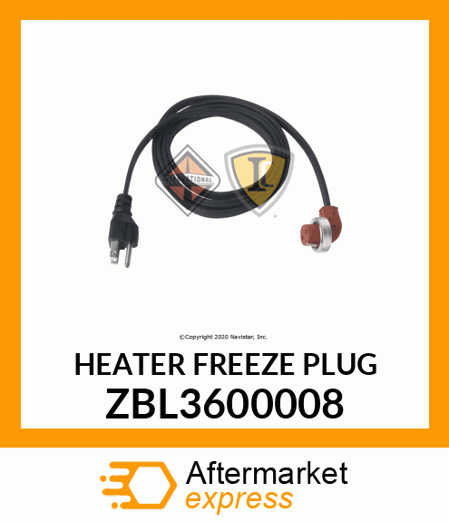 HEATER FREEZE PLUG ZBL3600008