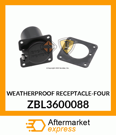WEATHERPROOF RECEPTACLE-FOUR ZBL3600088