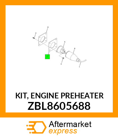 KIT, ENGINE PREHEATER ZBL8605688