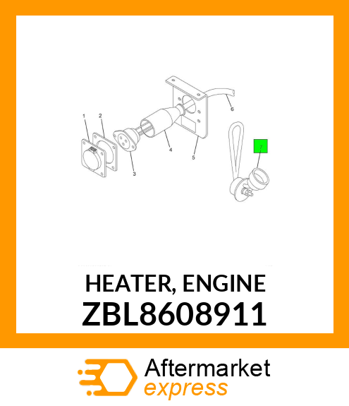 HEATER, ENGINE ZBL8608911