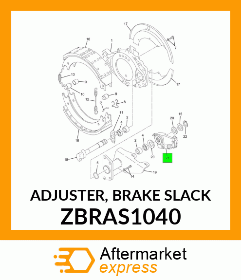 ADJUSTER, BRAKE SLACK ZBRAS1040