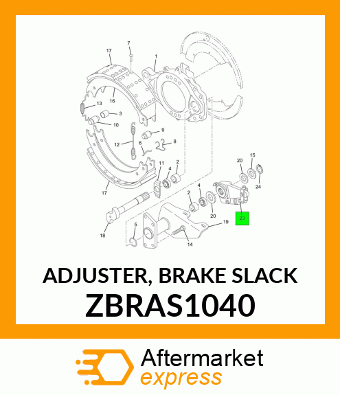 ADJUSTER, BRAKE SLACK ZBRAS1040