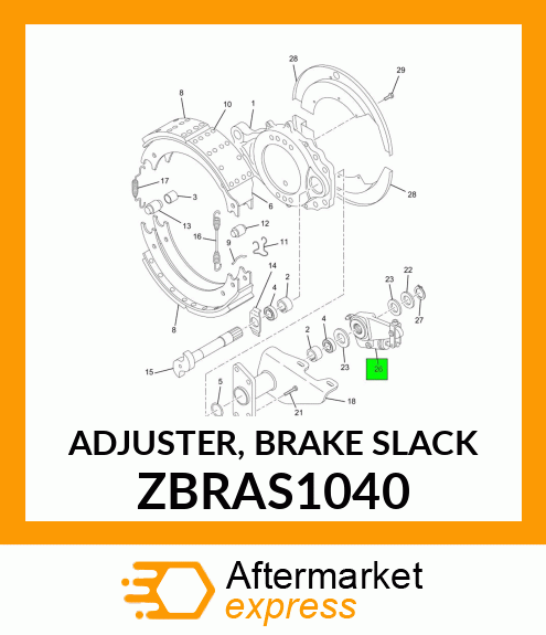 ADJUSTER, BRAKE SLACK ZBRAS1040