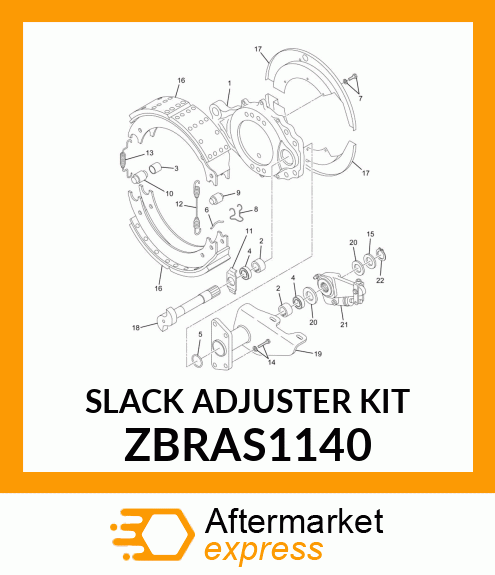 SLACK ADJUSTER KIT ZBRAS1140