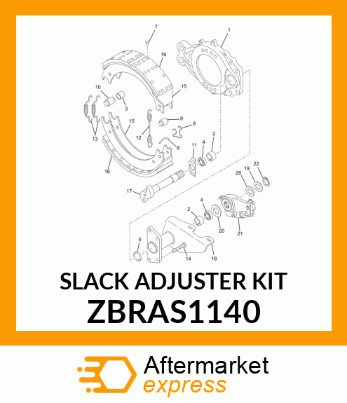 SLACK ADJUSTER KIT ZBRAS1140