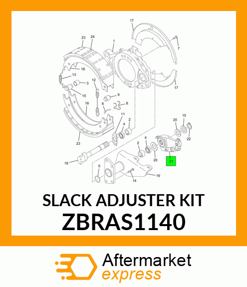 SLACK ADJUSTER KIT ZBRAS1140