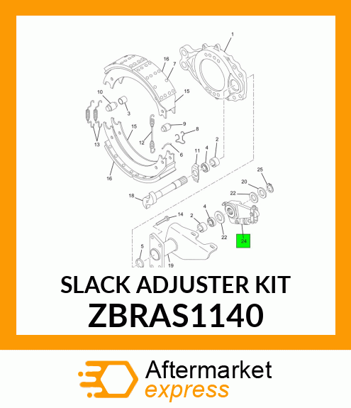 SLACK ADJUSTER KIT ZBRAS1140