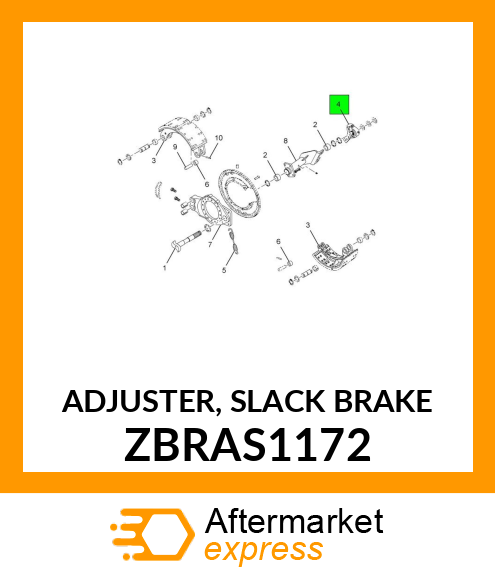 ADJUSTER, SLACK BRAKE ZBRAS1172