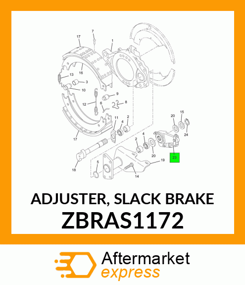 ADJUSTER, SLACK BRAKE ZBRAS1172