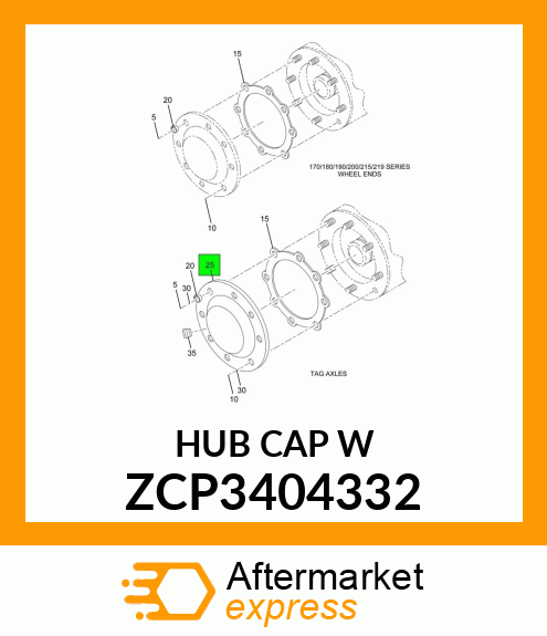 HUB CAP W ZCP3404332