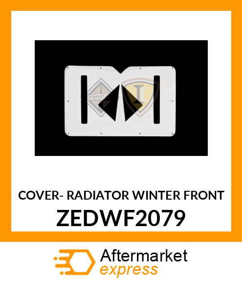 COVER- RADIATOR WINTER FRONT ZEDWF2079