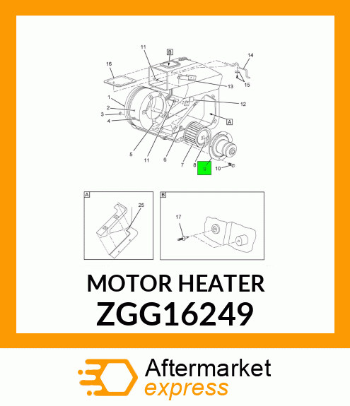 MOTOR HEATER ZGG16249