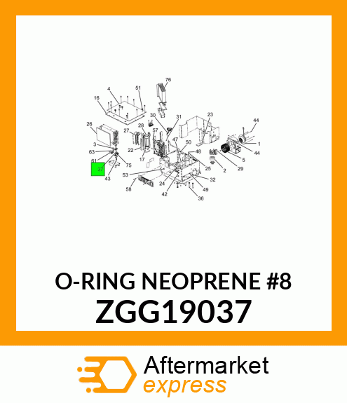 O-RING NEOPRENE #8 ZGG19037
