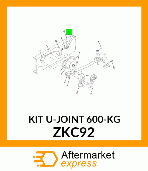 KIT U-JOINT 600-KG ZKC92